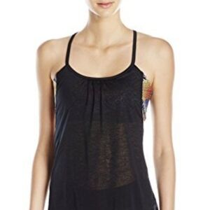 Shape Macrame Forgiving Tribal Athletic Tank Top Sports Bra Combo, XXS